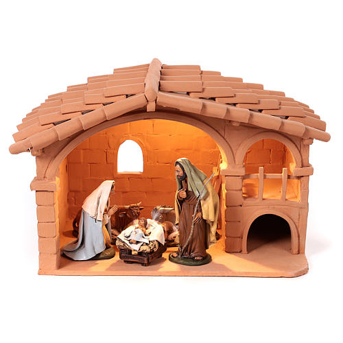 Nativity set complete with manger 25 figurines 18 cm 2