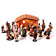 Nativity set complete with manger 25 figurines 18 cm s1