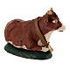 Nativity scene figurines 18cm, hand-painted terracotta ox and donkey s5