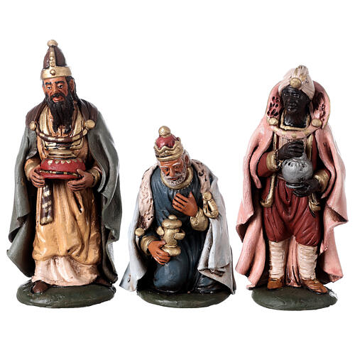 Nativity set accessories clay Three wise kings 18 cm | online sales on ...