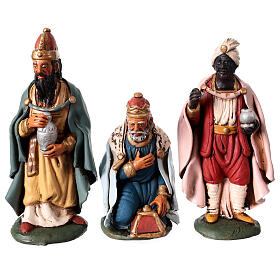 Trois rois Mages terre cuite 18 cm