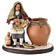 Santon crèche de Noël décorateur d'assiettes terre cuite 18cm s1