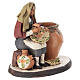 Santon crèche de Noël décorateur d'assiettes terre cuite 18cm s3
