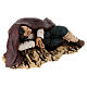 Nativity set accessory shepherd asleep clay, 18cm s3