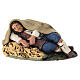 Santon crèche de Noël berger qui dort terre cuite 18cm s1