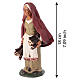 Nativity set accessory woman with firewood clay figurine s2
