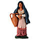 Nativity set accessory  Woman with jars clay figurine s1