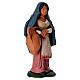 Nativity set accessory  Woman with jars clay figurine s2