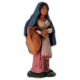 Donna con anfore terracotta 18 cm