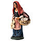 Nativity set woman with cheese terracotta clay s3
