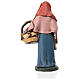 Nativity set woman with cheese terracotta clay s5