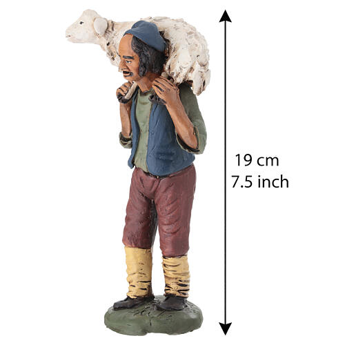 Pasterz z terakoty do szopki 18 cm 2