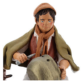 Szopka terakota Deruta: Kotlarz terakota szopka 18 cm