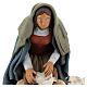 Naitivity set accessory, Washerwoman clay figurine s2