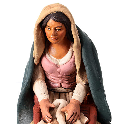 Lavandaia statuetta in terracotta 18 cm 2
