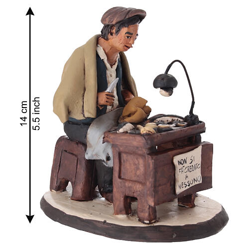 Ciabattino terracotta presepe 18 cm 2