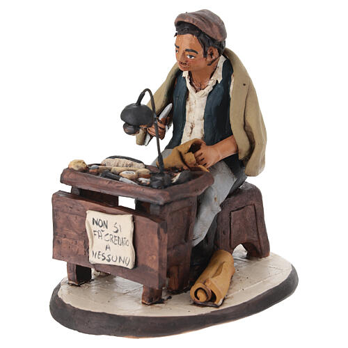 Ciabattino terracotta presepe 18 cm 3