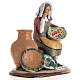 Nativity set accessory Woman selling jars clay figurine s3