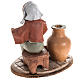Nativity set accessory Woman selling jars clay figurine s4