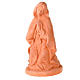 Holy Family with donkey and ox in clay 50cm s5