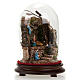 Crèche dans une cloche en verre avec milieu, 20 cm s1