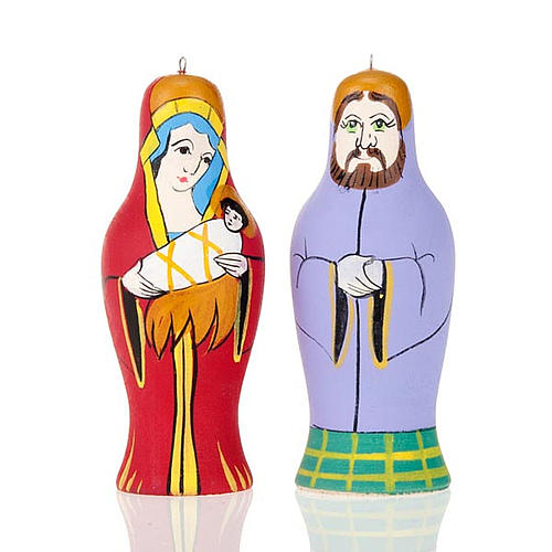 Russian hand-painted nativity set 3
