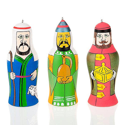 Russian hand-painted nativity set 4