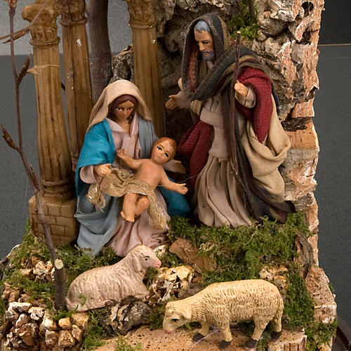 Nativity scene, Holy family glass dome 26 cm 2