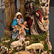 STOCK - Natività campana di vetro h 26 cm s2