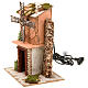 Mulino a vento per presepe a corrente legno e sughero 20X14X24 s2