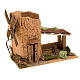 Mulino a vento per presepe a corrente con tettoia 31X17X14 s1