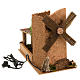 Mulino a vento per presepe a corrente con tettoia 31X17X14 s2
