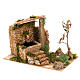 Fontana per presepe con scaletta e tettoia 6 watt s1