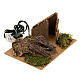 Fuego pesebre con ramitas y cabaña 20x14x16 s3