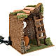Feu pour crèche avec escalier, amphore et toit, 20x17x24 s3