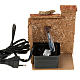 Nativity accessory, water fountain with wall in cork, 2,5 watt s2