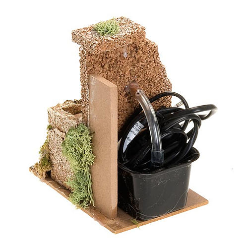 Fontana presepe elettrica muschio e sughero 2 watt 3