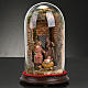 Christmas Nativity, Holy family glass dome 26 cm s5