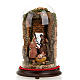 Christmas Nativity, Holy family glass dome 26 cm s1