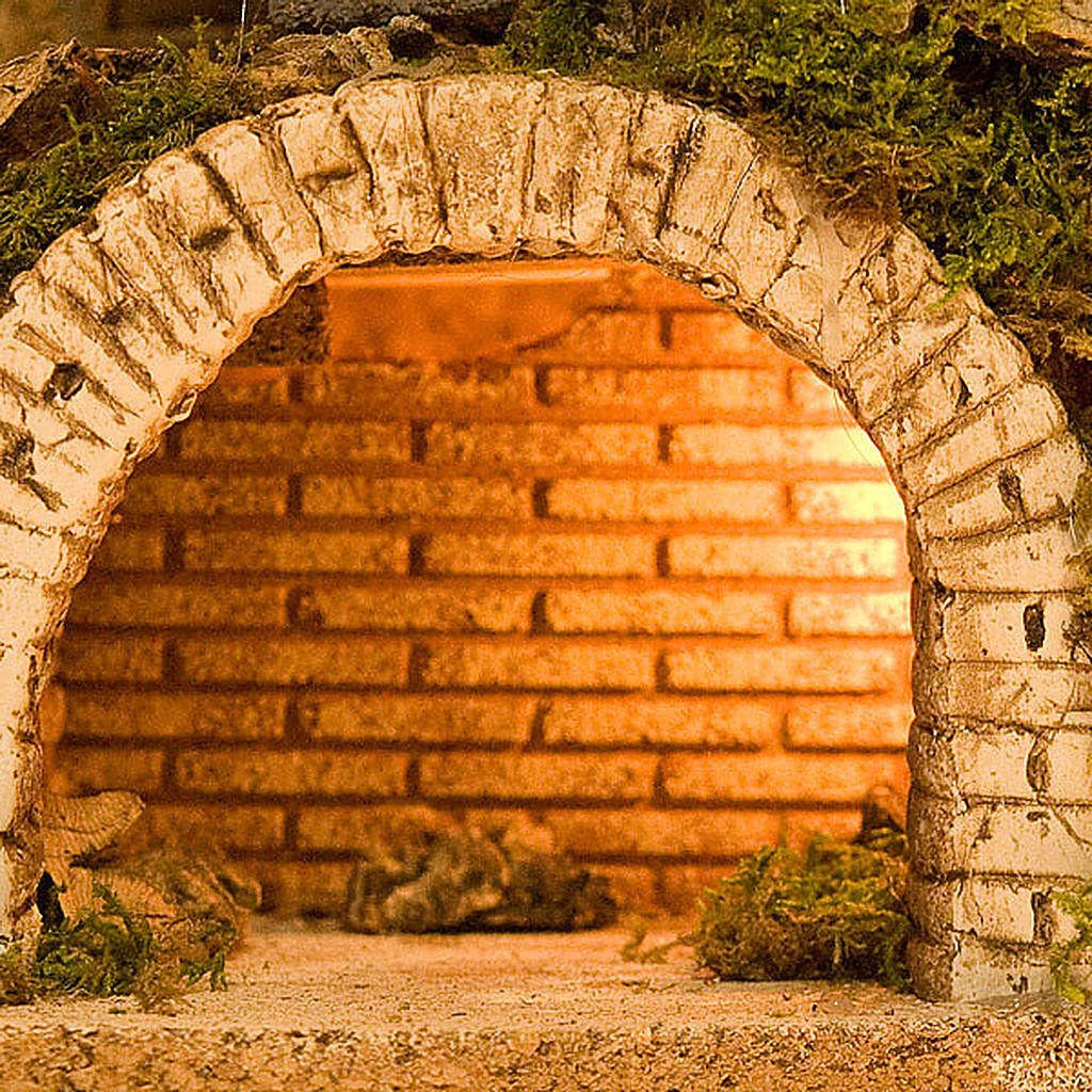 Nativity scene accessory, cave with hamlet, 70x50x37 cm online sales on HOLYART.co.uk