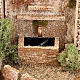 Grotte Krippe mit Brunnen und Lichten 70x50x37 s8