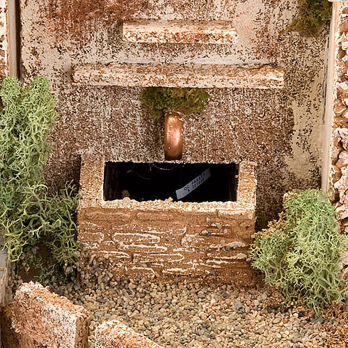 Nativity scene accessory, hamlet with water fountain,70x50x37 cm 8