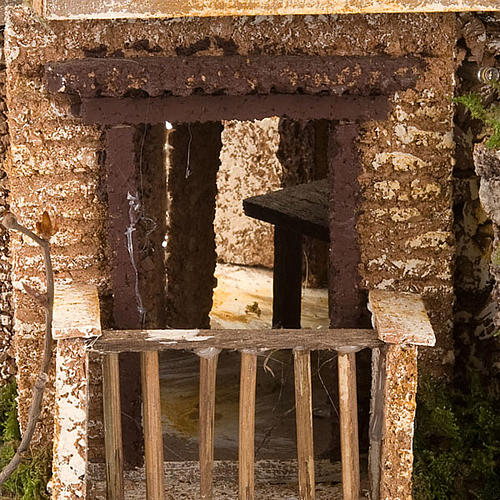 STOCK - Grotta con borgo illuminato 30X42X30 5