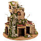 STOCK - Grotta con borgo illuminato 30X42X30 s8