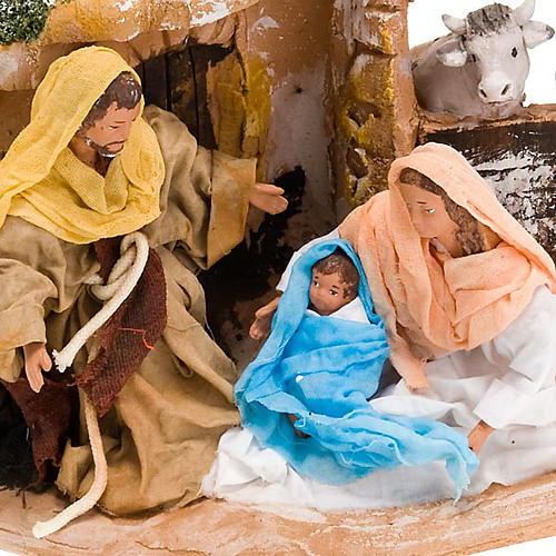 Nativity scene, Deruta, Holy family, ox and ass 4