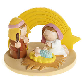 Natività resina con stella 6x8