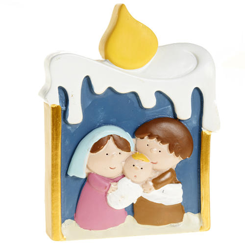Nativity on a candle 1