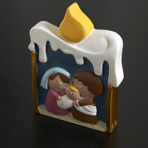 Nativity on a candle 2