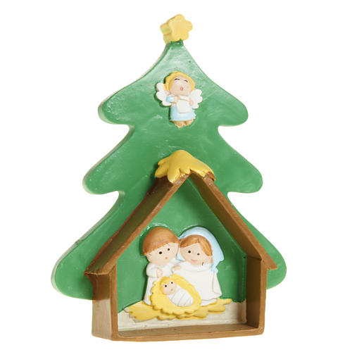 Nativity on a Christmas tree 1
