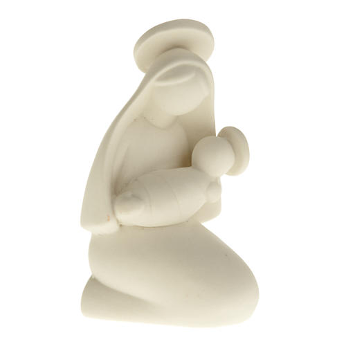 Virgen estilizada con niño cerámica 10 cm. 1